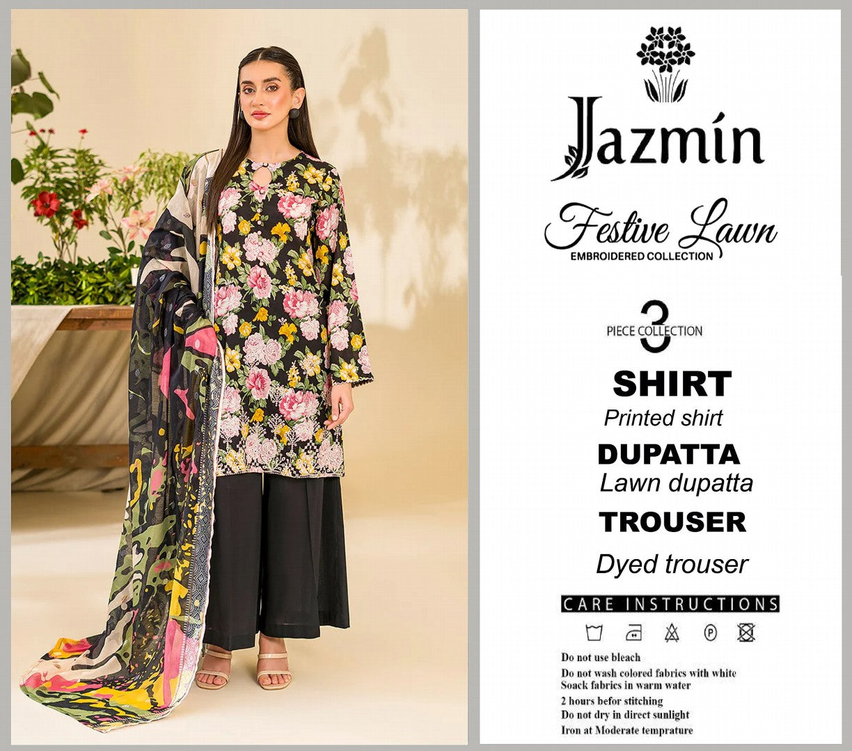 Jazmine Lawn Unstitched 3 Pieces ❤️🔥 Volume 2