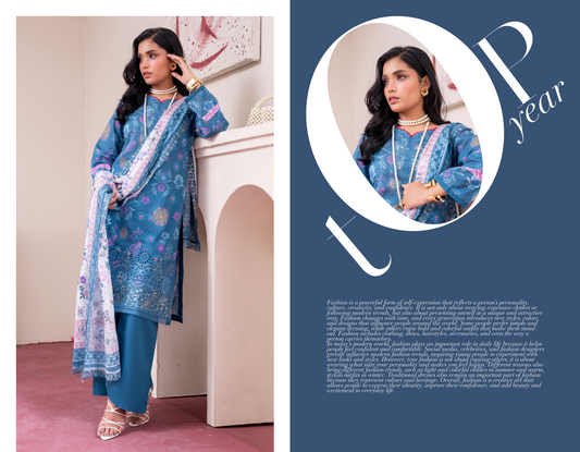 Amaira Pinky Luxury Embroidered Lawn 3 Piece Unstitched Collectionn