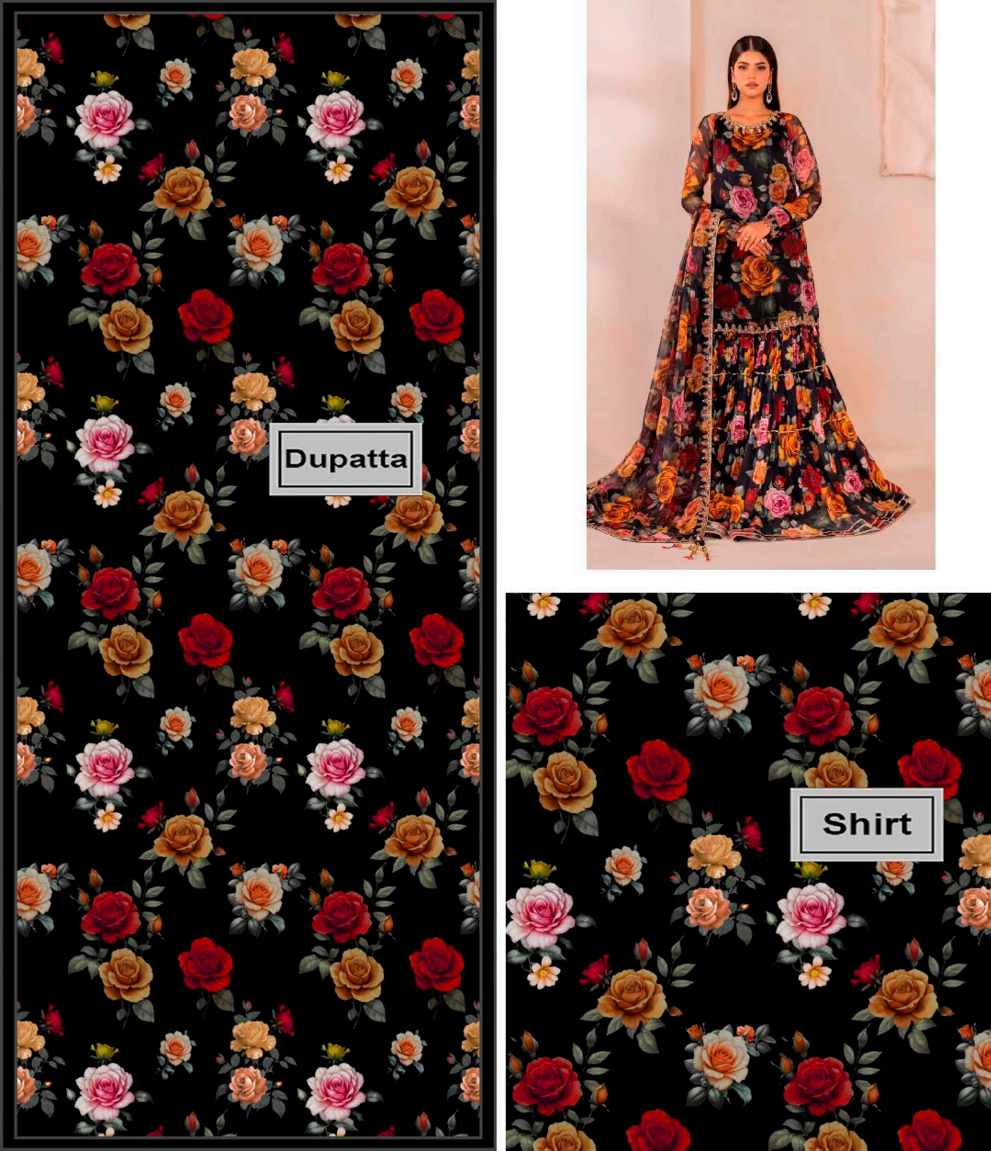 Sapphire, zellbury Maria B & Baroque Lawn Printed 3PC In 1300 Price β¨π₯