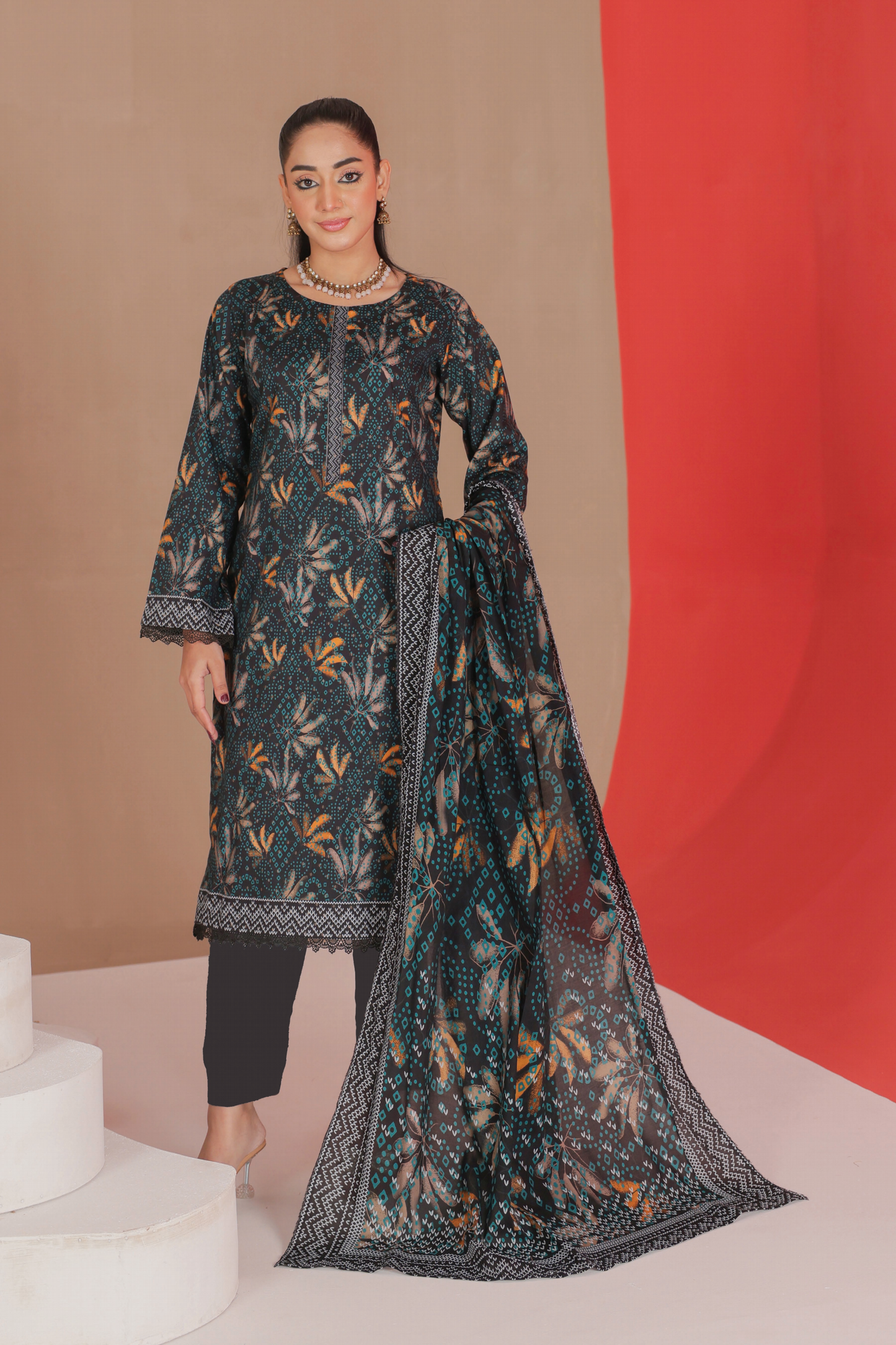 Flat 50% Off Lamisah Jade Broshia Jacquard 100% Original Lawn Unstitched in Wholesale π₯³π―β