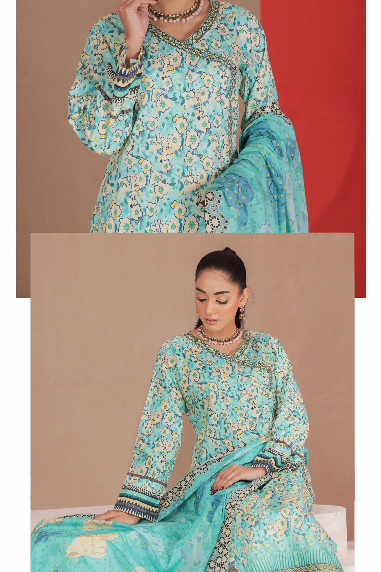 Flat 50% Off Lamisah Jade Broshia Jacquard 100% Original Lawn Unstitched in Wholesale π₯³π―β