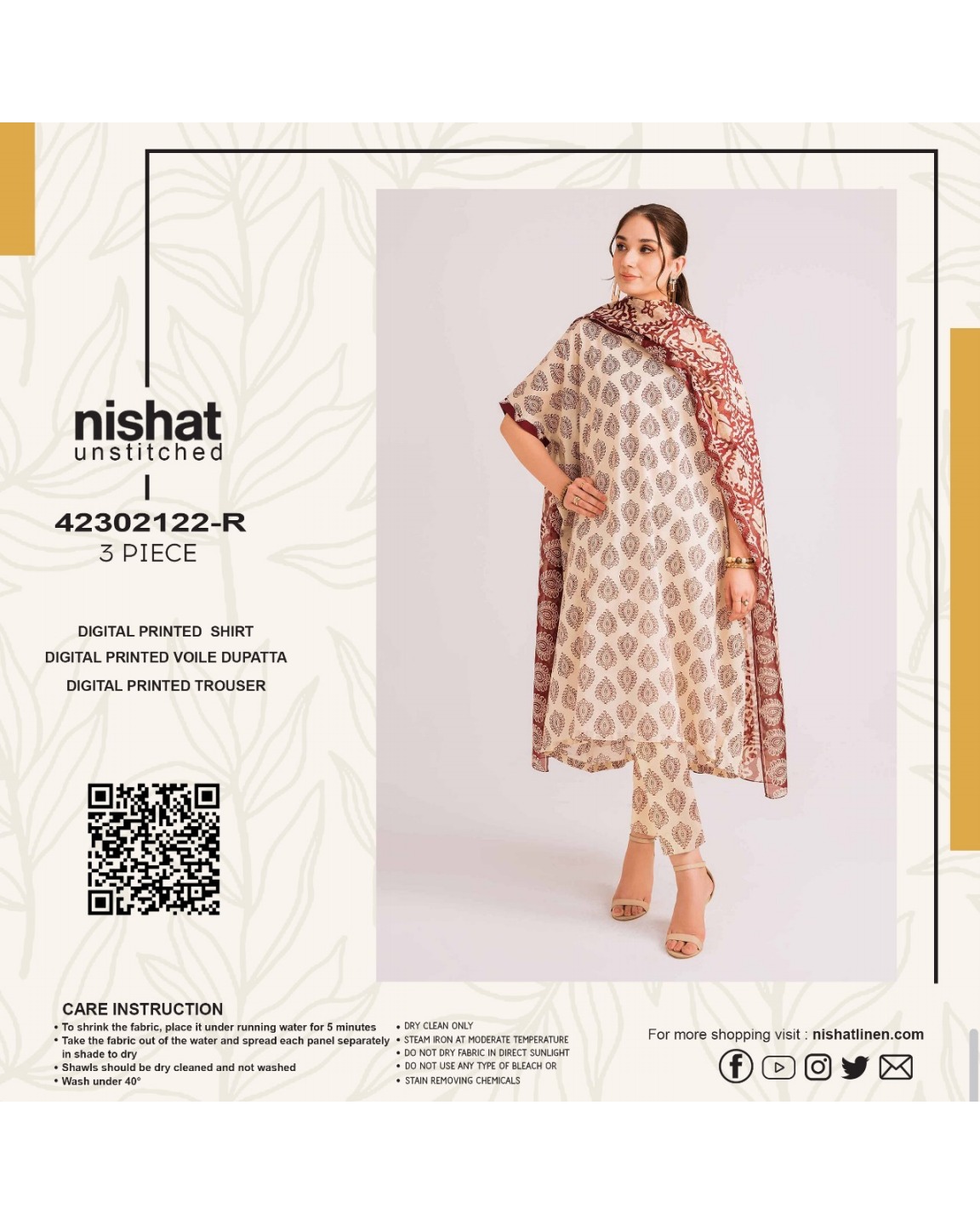 ✨ NISHA BY NISHAT🌸 2025 Digital Lawn Collection 🥳