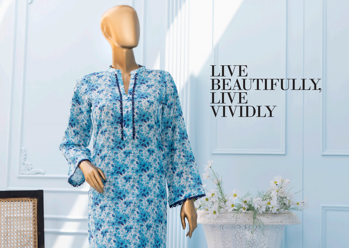 š SAWERA BANADORA 100% Original Lawn 2 PC Unstitched ā Series 2025 š
