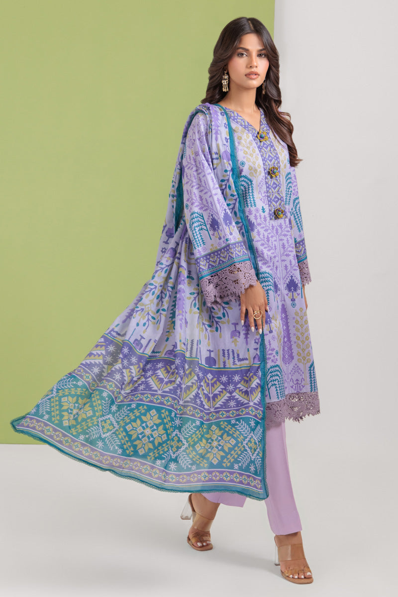 Bonanza Satrangi Unstitched Lily Bloom - 3 Pc (WU3PPBS25LIUN39) 🔥🥰