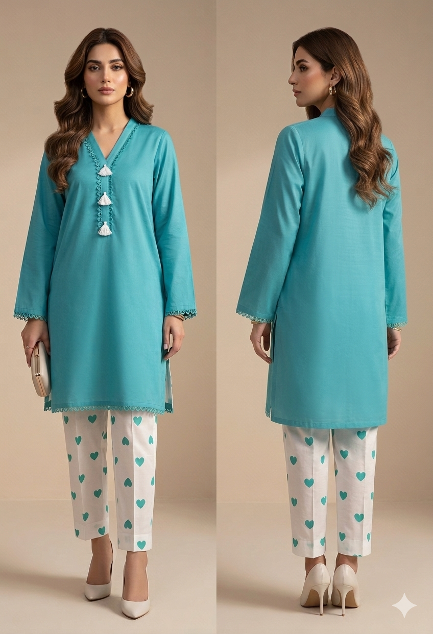 SANASAFINAZ Stitched CORDSET 2PCs Cotton β Ready to Wear