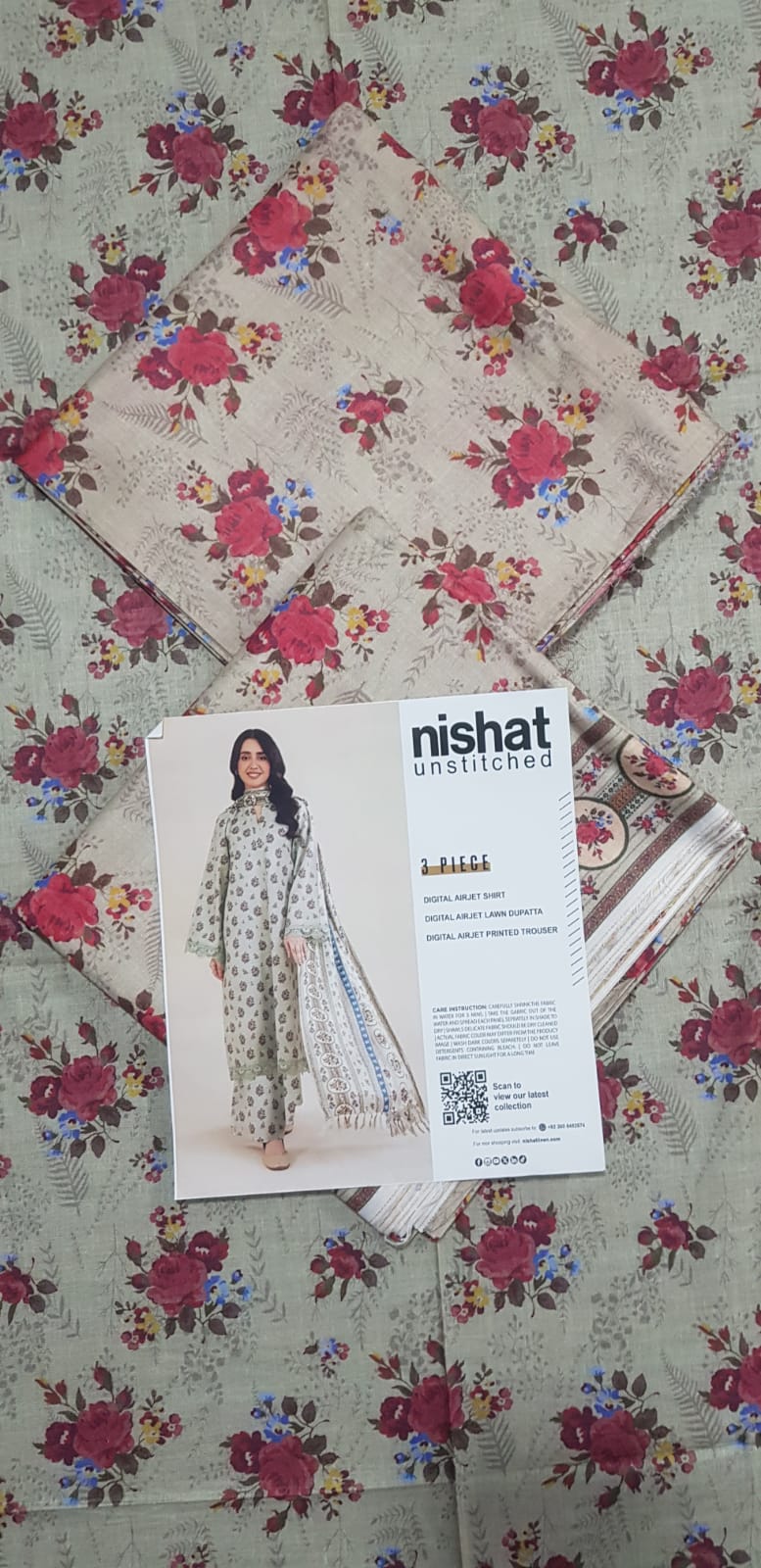 Nishat Lawn Un-Stitched 3P 2025