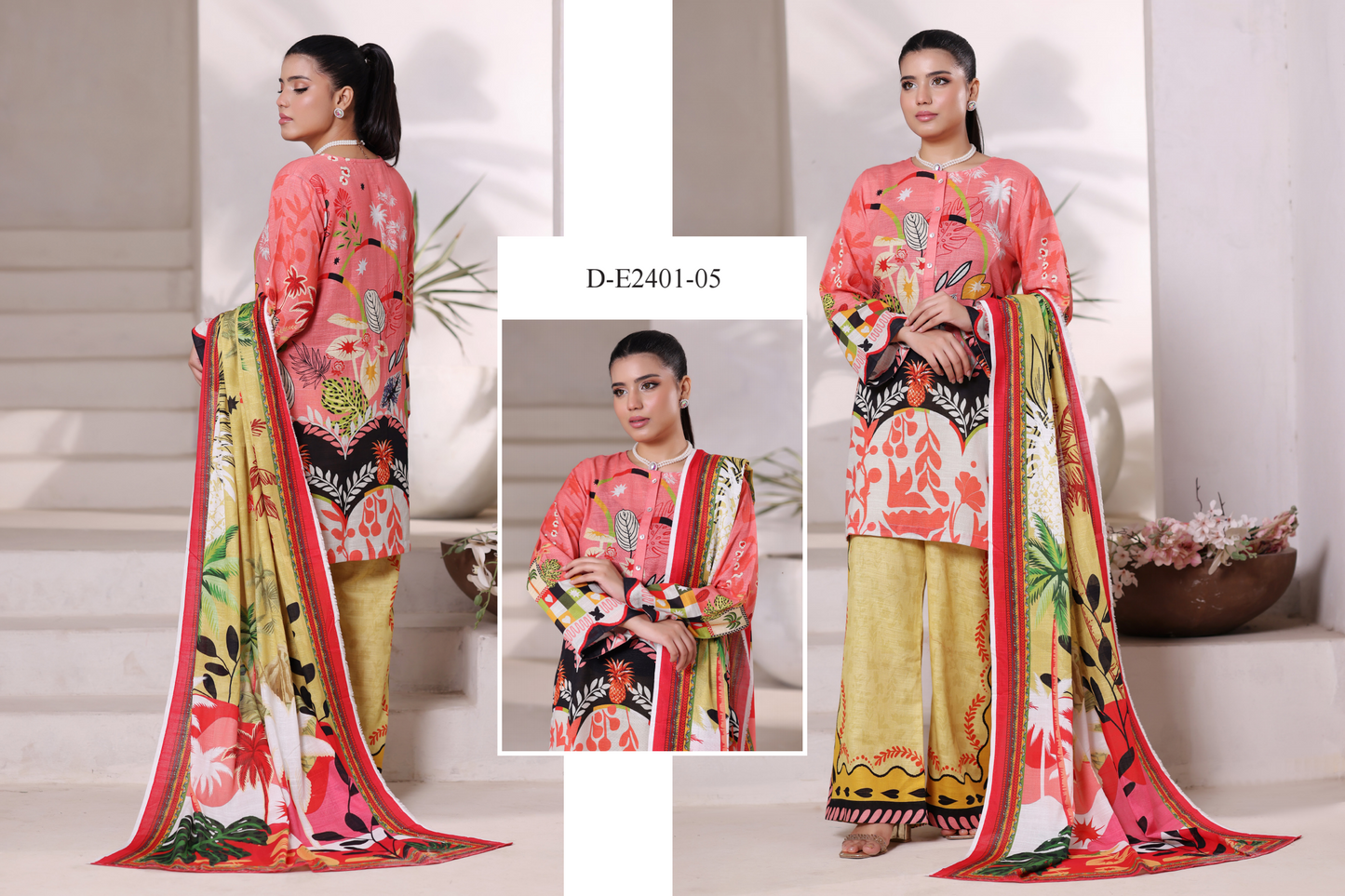 MoosaJee 100% Original KHADDAR CORDS Unstitched 3Ps๐๐ฅ