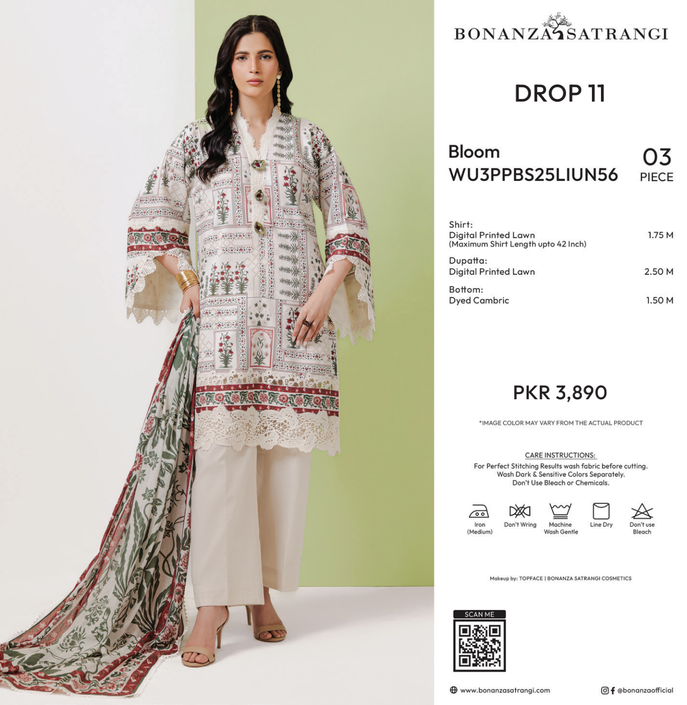 Bonanza Satrangi Unstitched Bloom - 3 Pc (WU3PPBS25LIUN56)
❤️🥰