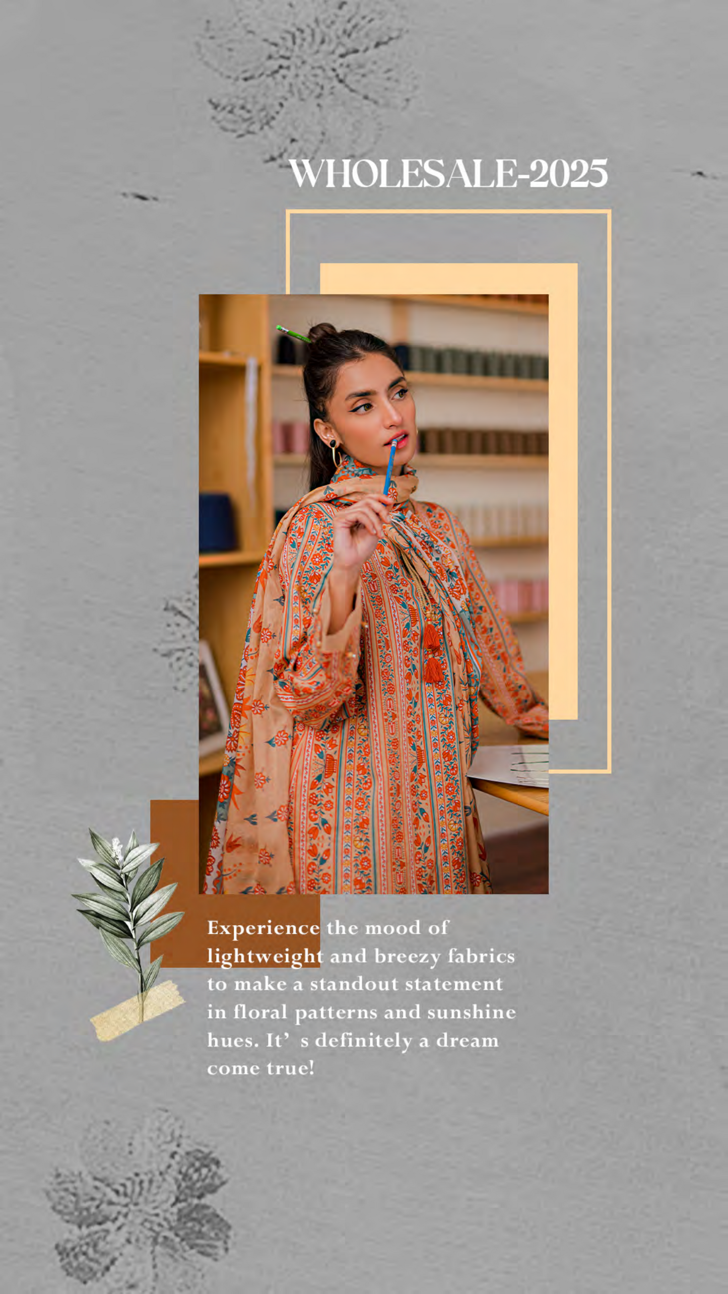 Nishat Unstitched Lawn 3 Piece ✨✅