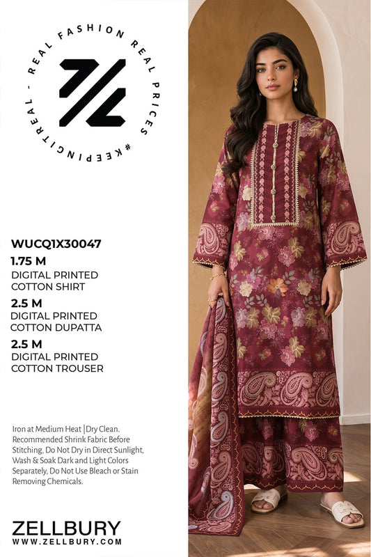 Zellbury (D.C:- WUCQ1X30047) 3Pcs