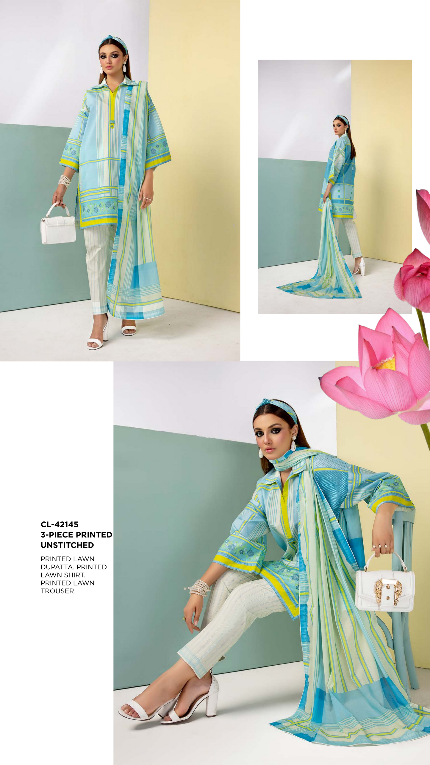 GulAhmed Original Lawn Unstitched 3 Pieces ππ₯β¨