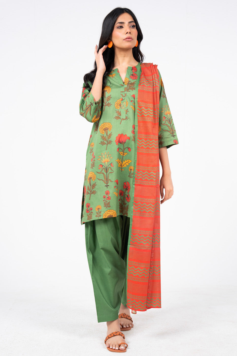 alkaram prints Digital Lawn Unstitched 3 Pieces ❤️