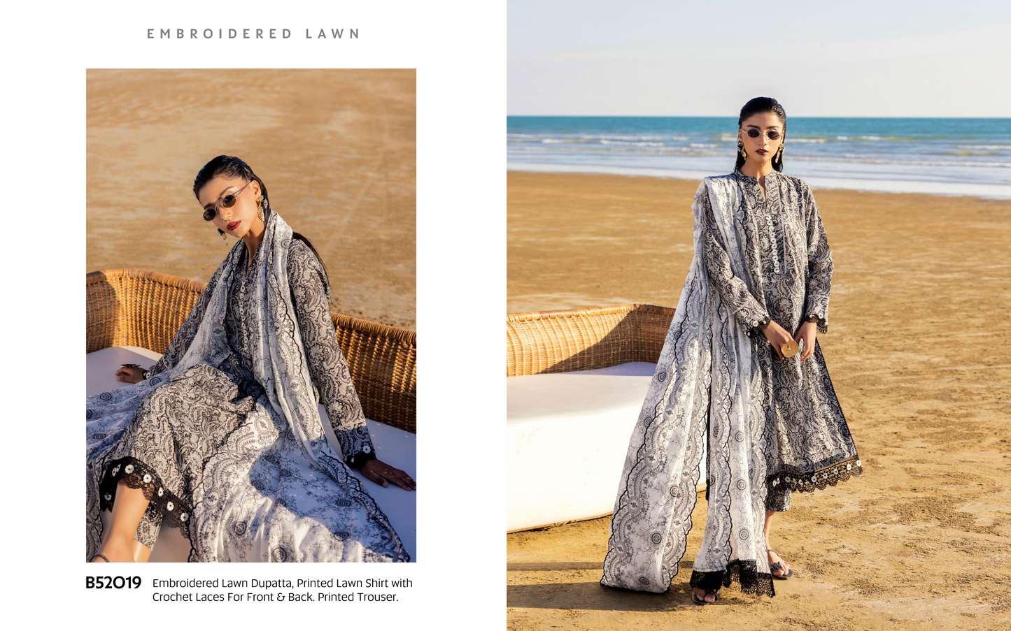 NOIR BLACK & WHITE COLLECTION 2025 BY GulAhmed đĽâ¤ď¸