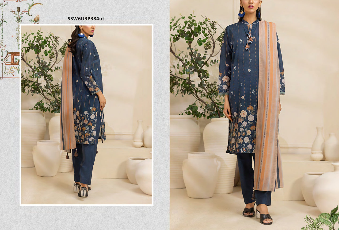SALITEX FLORA VOL-I 100% Original Lawn ❤️ by SANA& SARA
