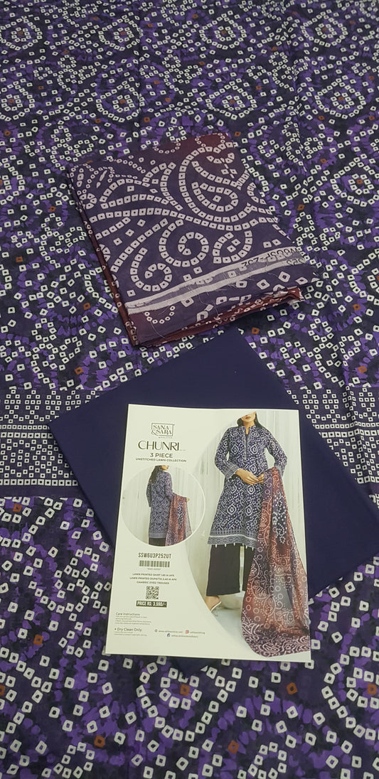 Salitex Chunri Salitex 100% Original Lawn ❤️ LAIRA by SANA& SARA