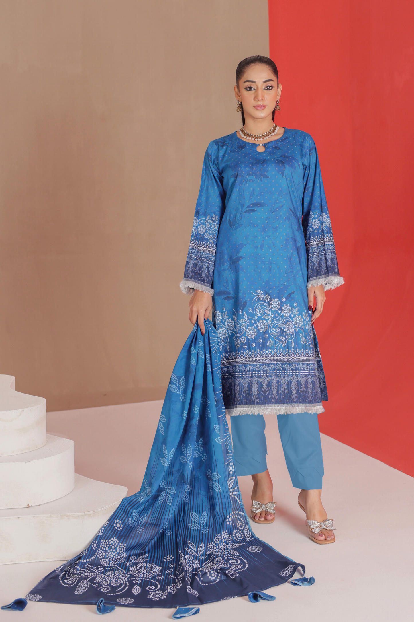 Flat 50% Off Lamisah Jade Broshia Jacquard 100% Original Lawn Unstitched in Wholesale π₯³π―β