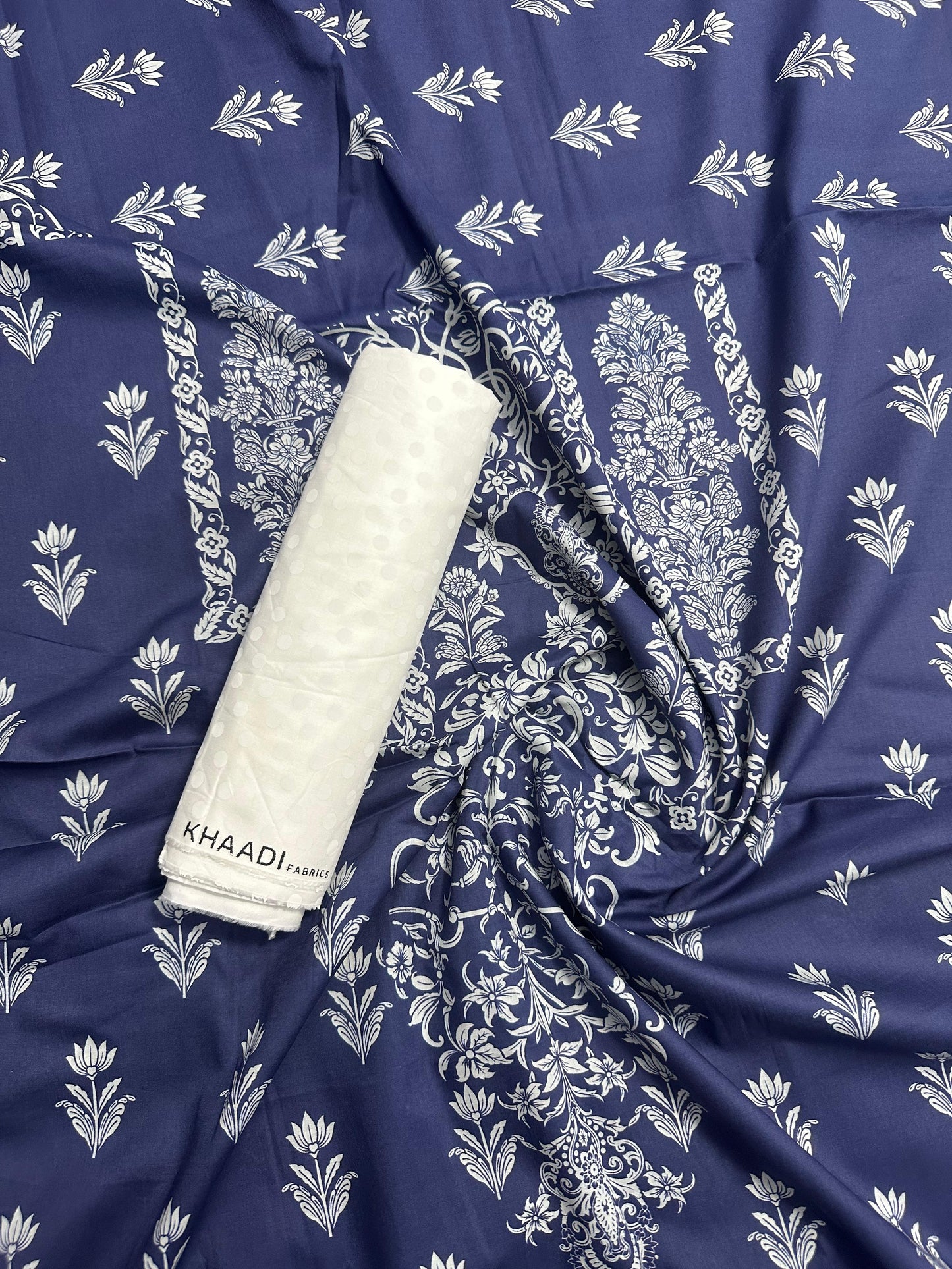 KHAADI Branded Unstitched Collection Digital Printed 2-Piece Suit