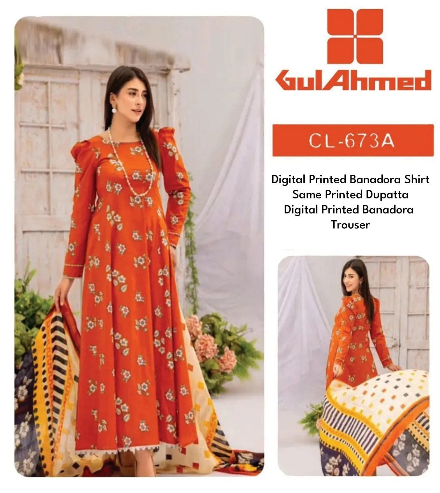 Gulahmed BanaDora 3P Unstitched