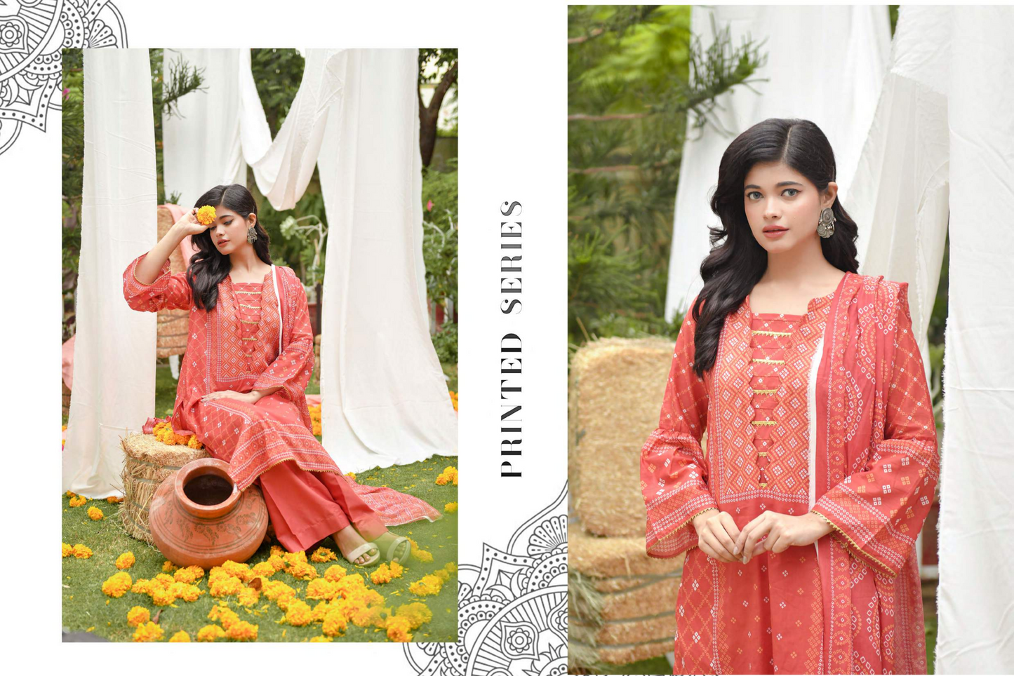 MoosaJee 100% Original Heritage Chunri Unstitched 3Ps๐๐ฅ