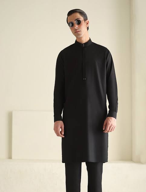 Avon Cotton Jet Black mtc By Lakhany 100% Original 4.5Mtr Complete Kurta Shalwar in 50% OFF π₯³π―β€οΈ