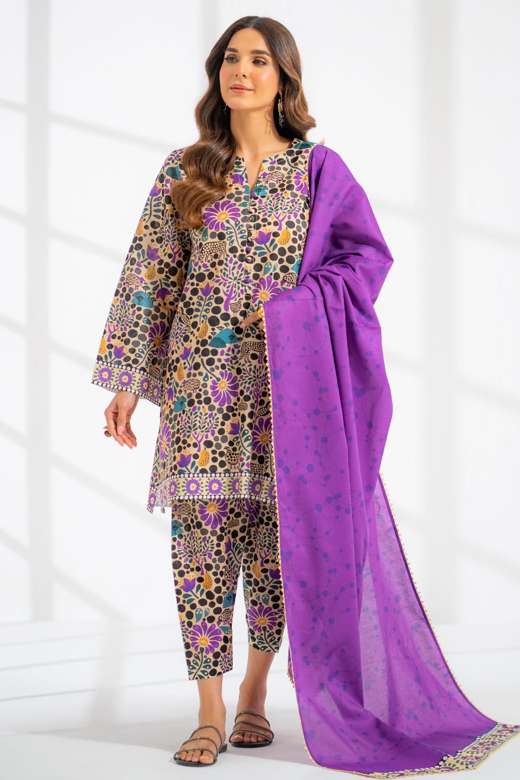 100% Original Lawn Shirt Piece Unstitched Digital Printed ๐๐งก