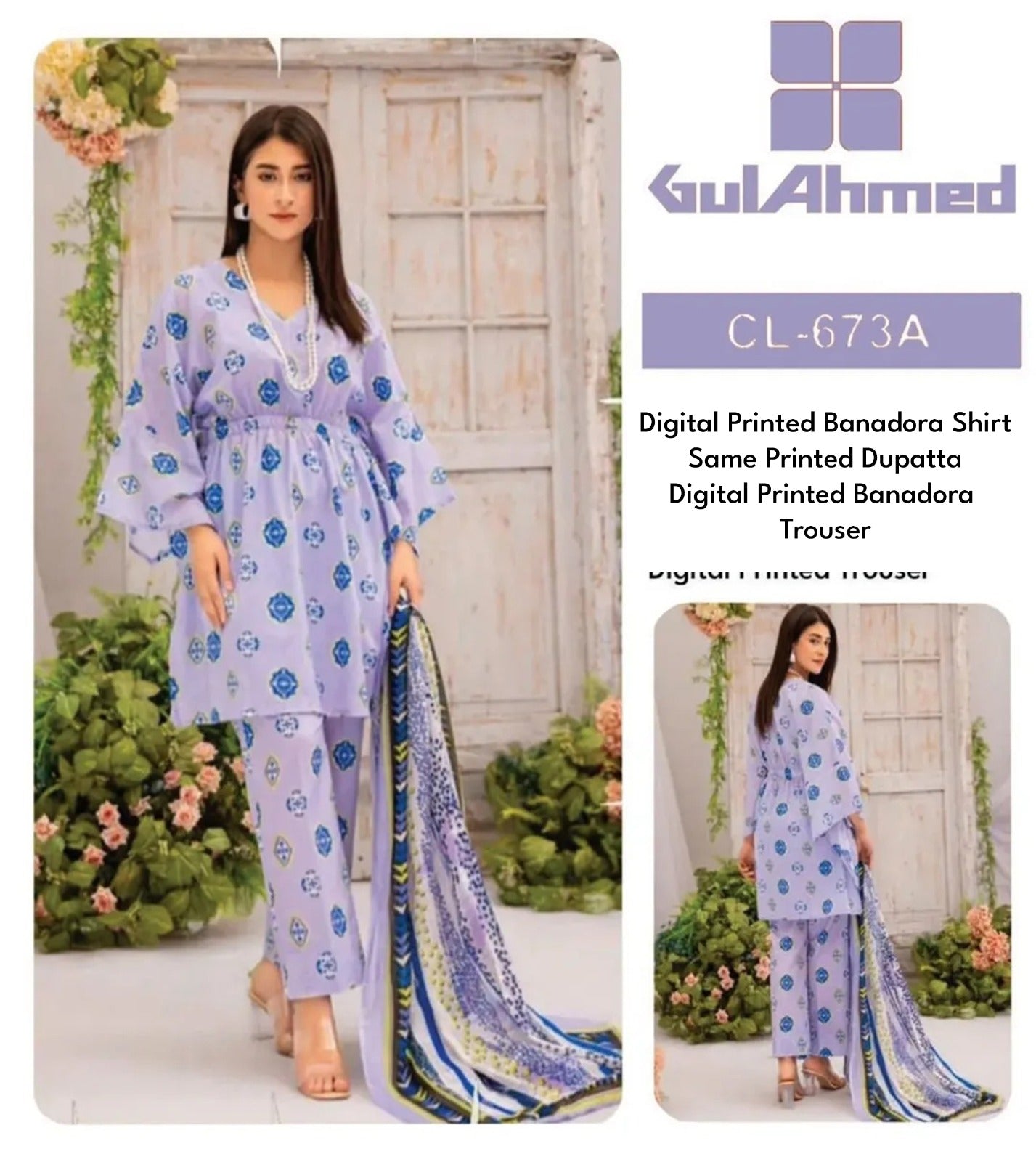 Gulahmed BanaDora 3P Unstitched
