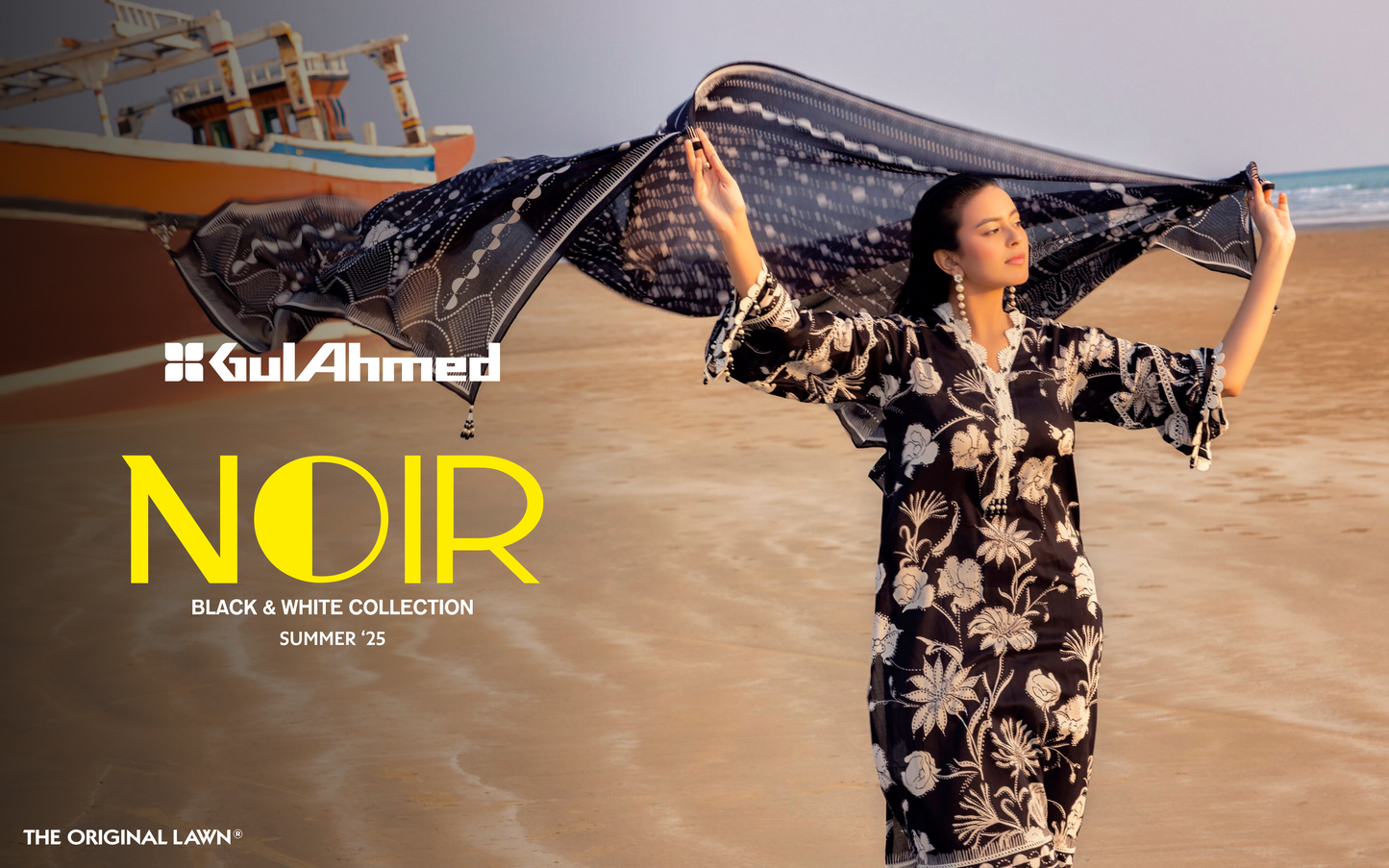 NOIR BLACK & WHITE COLLECTION 2025 BY GulAhmed đĽâ¤ď¸