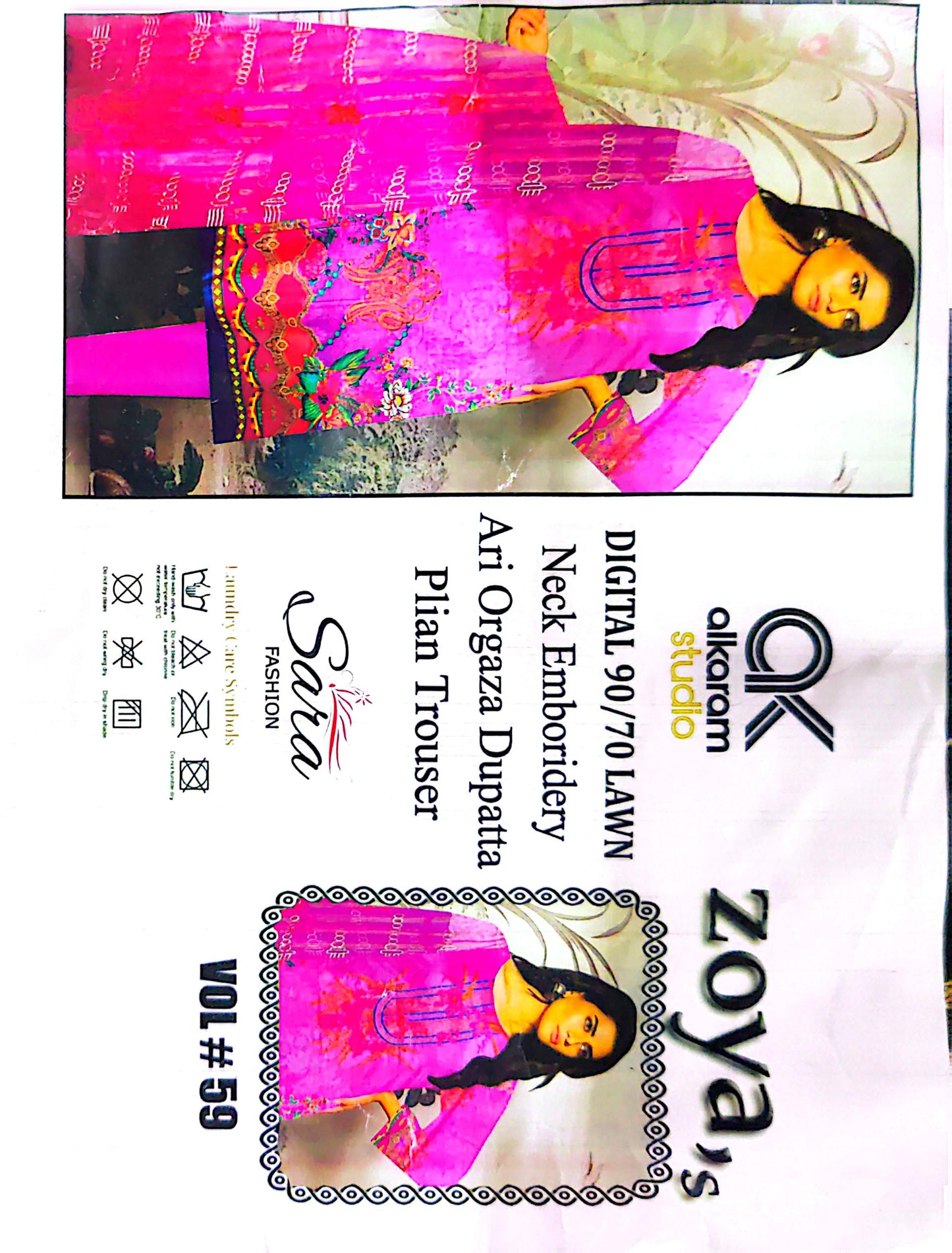 Alkaram Zoya’s Premium Digital Printed Lawn 3-Piece Suit Collection