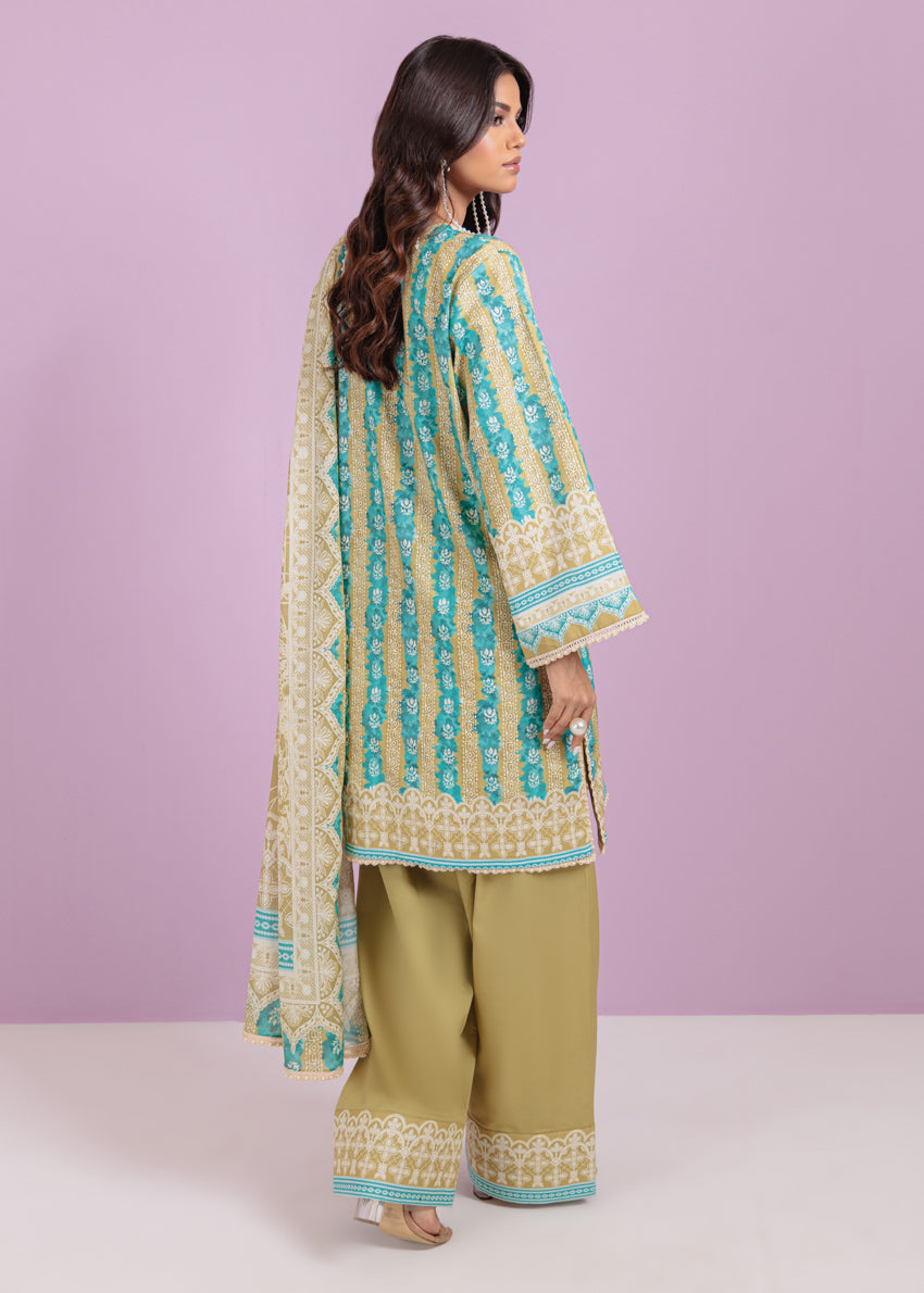 Bonanza Satrangi Unstitched Ikat - 3 Pc (WU3PPBS25LIUN15) 🔥🥰