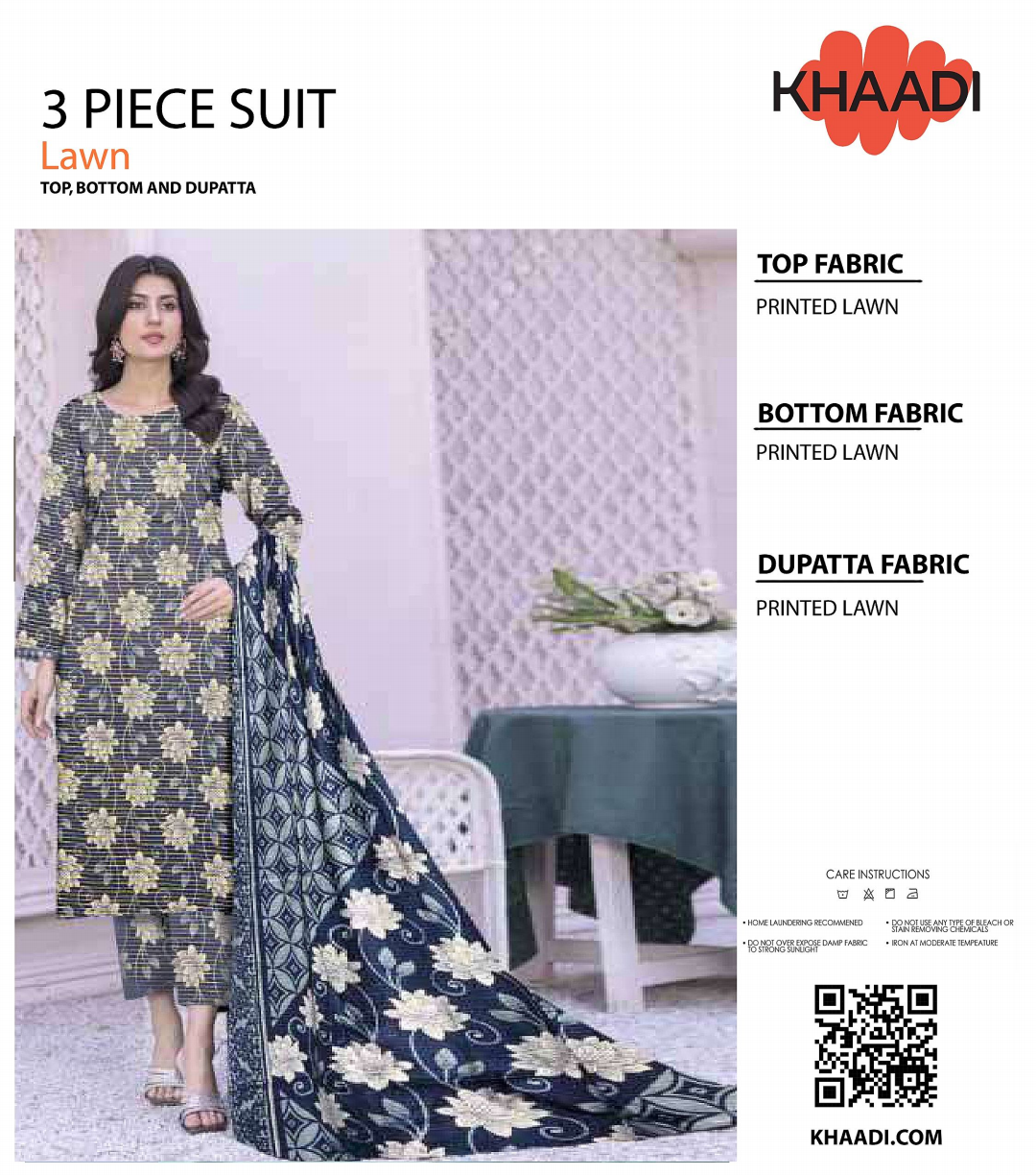 KHAADI Unstitched Lawn 3 Pieces in Wholesale Price π₯β€οΈ