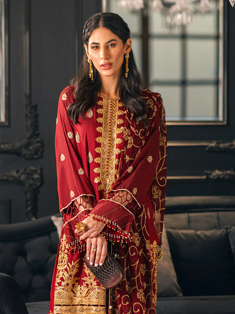 Salitex Luxury Cotton Silk Embroidered 3P UNS23DD004UT