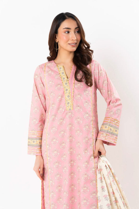 Alkaram Digital Printed Lawn 3 Piece ๐๐งก