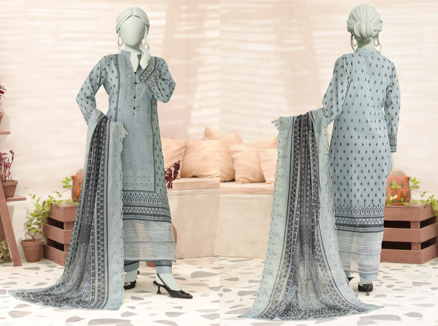 š§”š„ ALMEERAH FLORENCE Embroidery Cutwork Dupatta 3 Pieces š„ā¤ļø