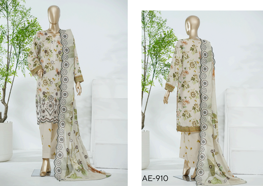 AIFA – ELANOR Collection ΑΕ-910 Embroidered 3 Piece Suit