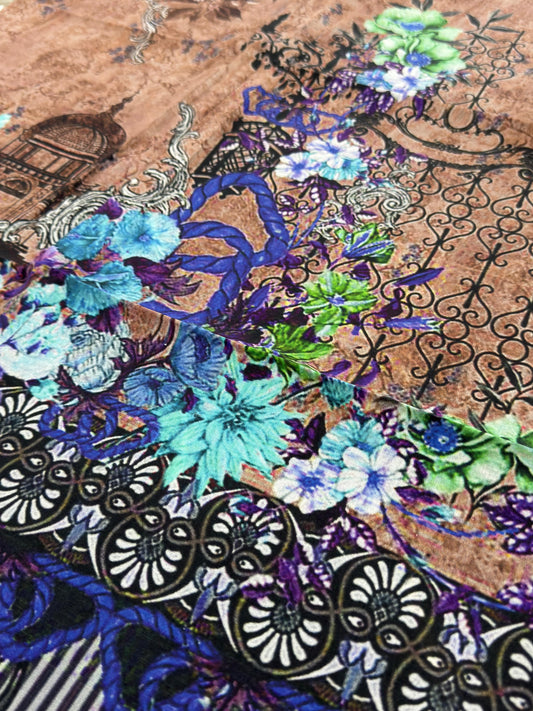 Unstitched Lawn Kurti in Only 499/-