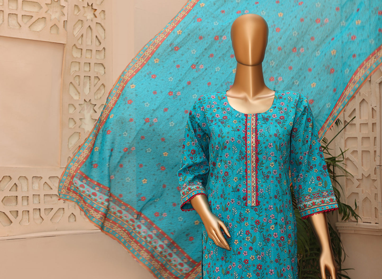 ZEENAT By MTF 100% ORIGINAL CHIKENKARI TROUSER 3PCS ππΌβ€οΈ