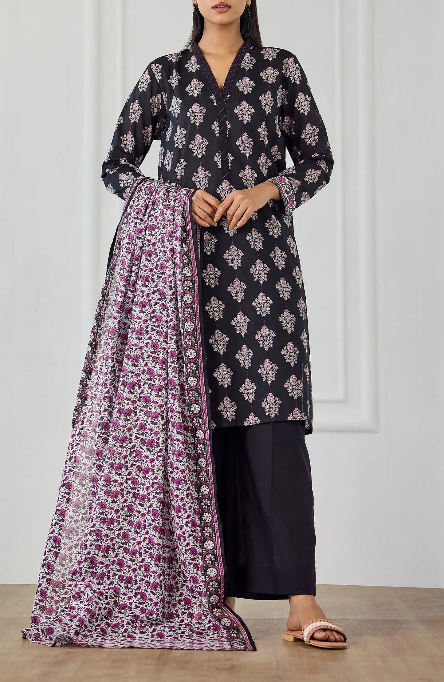 ✨ORIENT 100% ORIGINAL Unstitched Lawn 3 Piece✨ Design #OTL-25-480