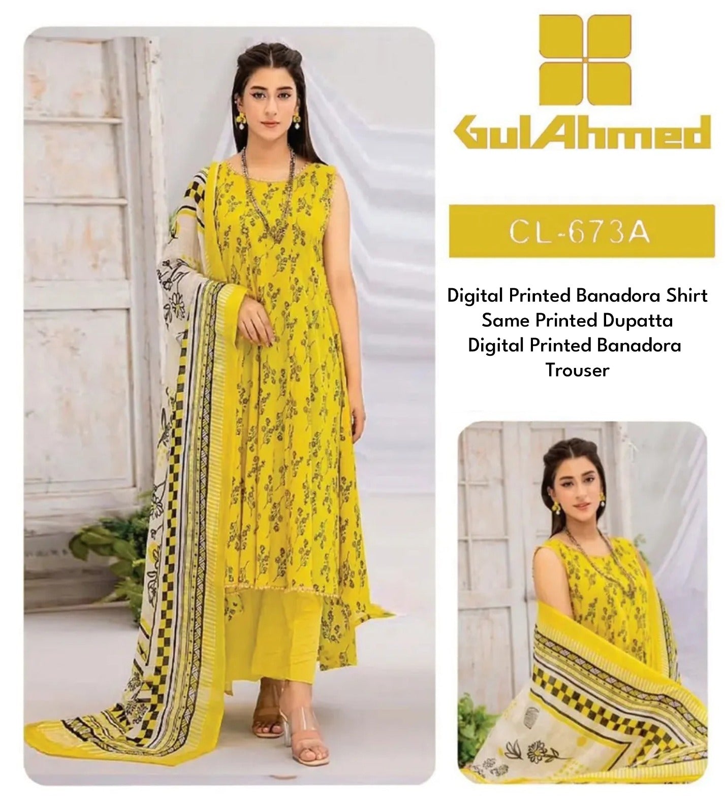 Gulahmed BanaDora 3P Unstitched