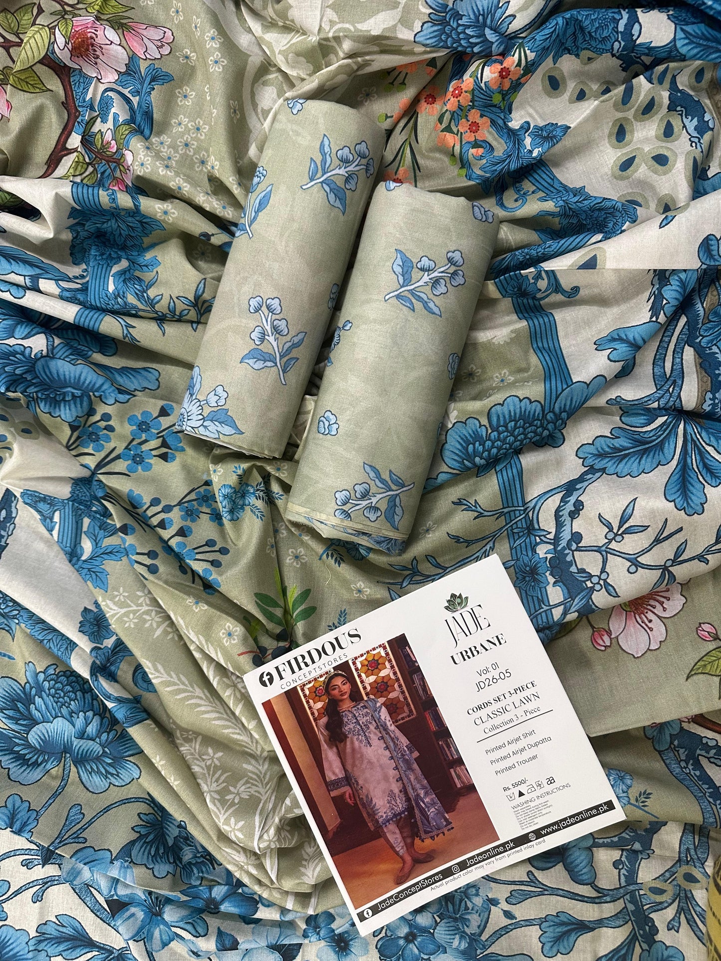 FIRDOUS JADE 18931 Lawn 3Pcs Collection