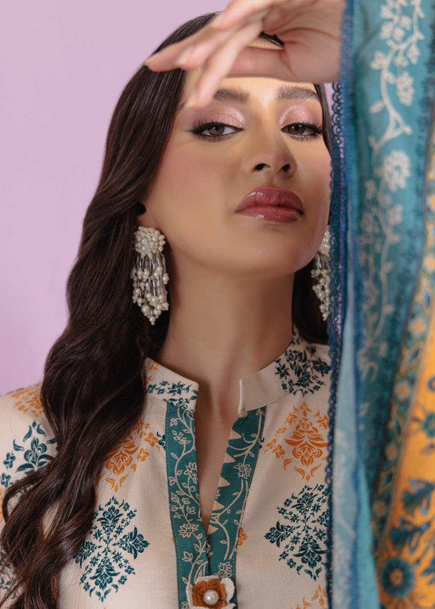Bonanza Satrangi Unstitched Tropical Whisper - 3 Pc (WU3PPBS25LIUN03)