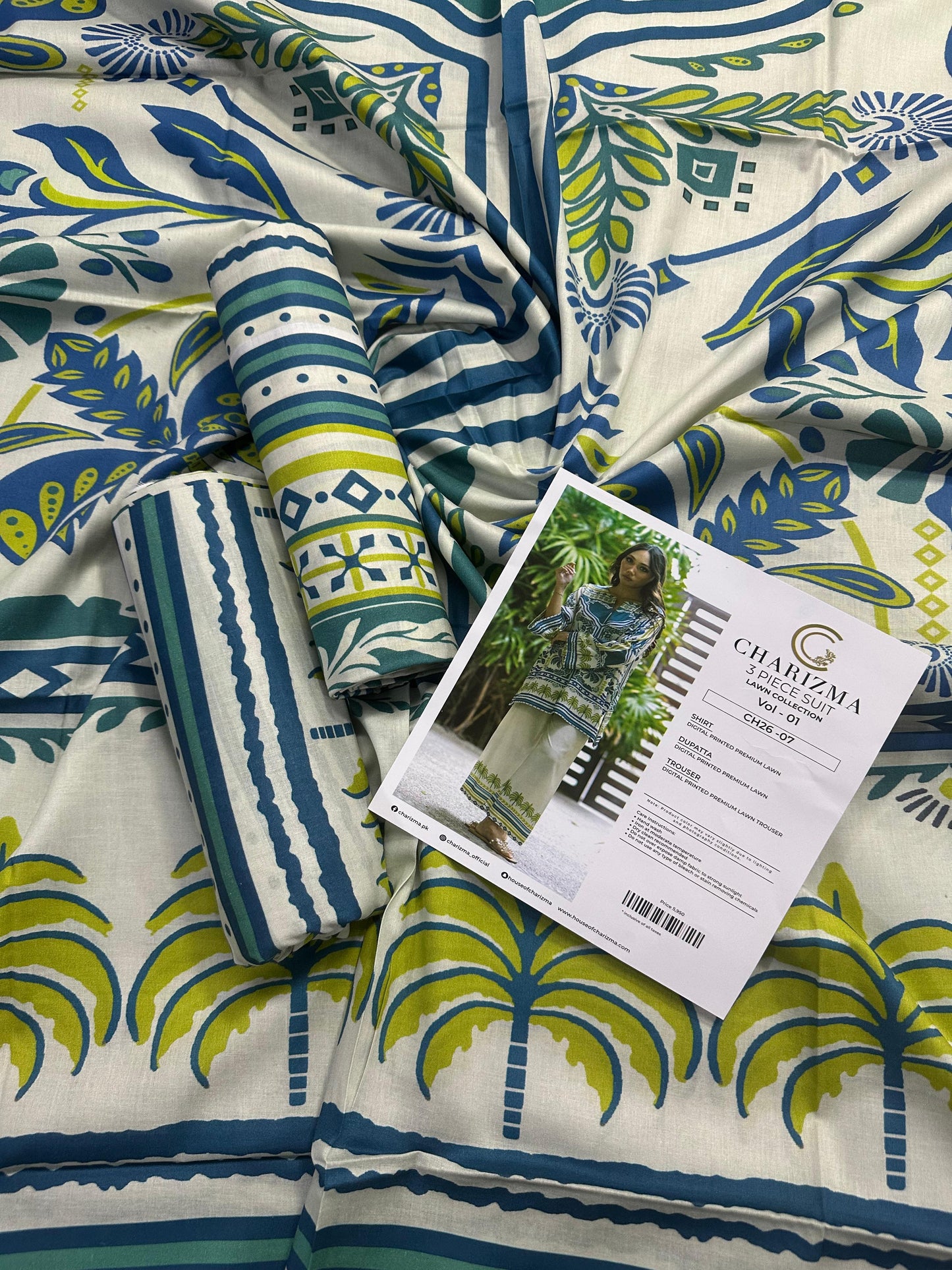 CHARIZMA LAWN UNSTITCHED COLLECTION – Vol 1_CH26-07