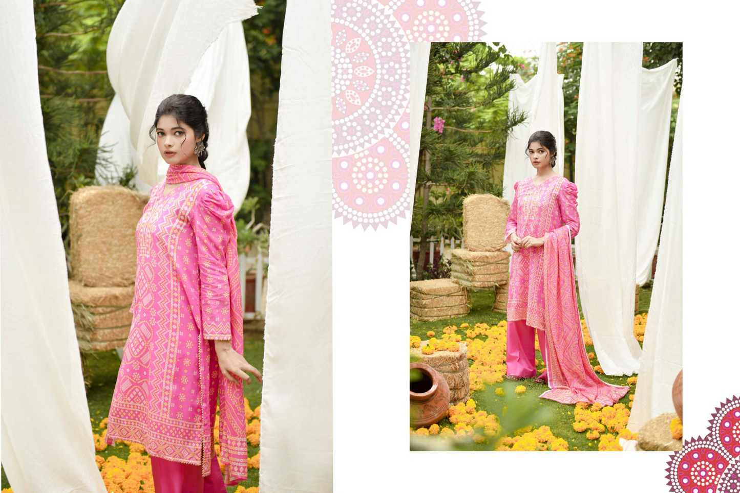 MoosaJee 100% Original Heritage Chunri Unstitched 3Ps๐๐ฅ