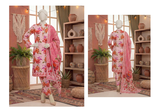 COCO CORDS BY DASTAN Unstitched Original Lawn 3 Piece Collection Designs #9