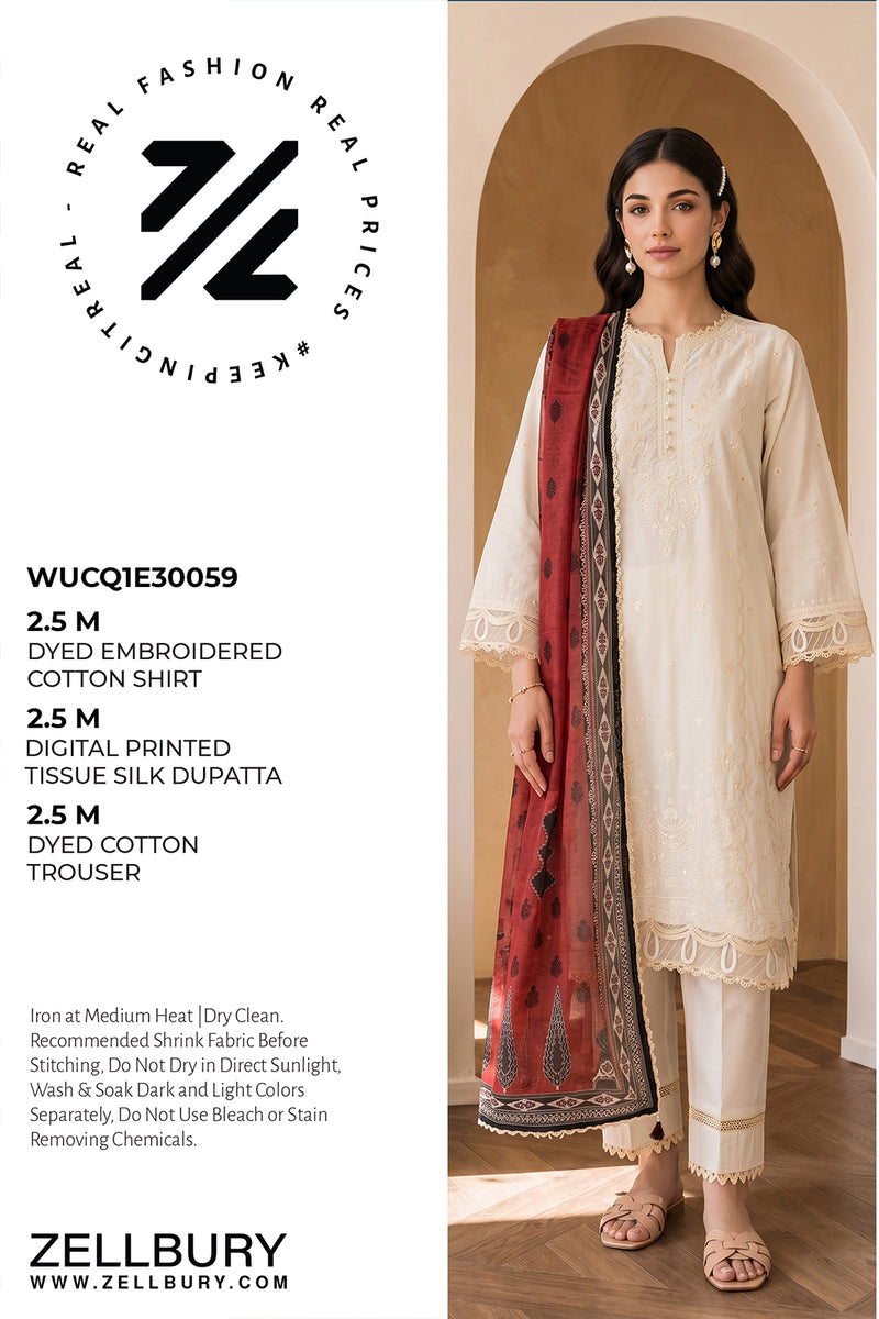 Zellbury (D.C:- WUCQ1E30059) 3Pcs Emb