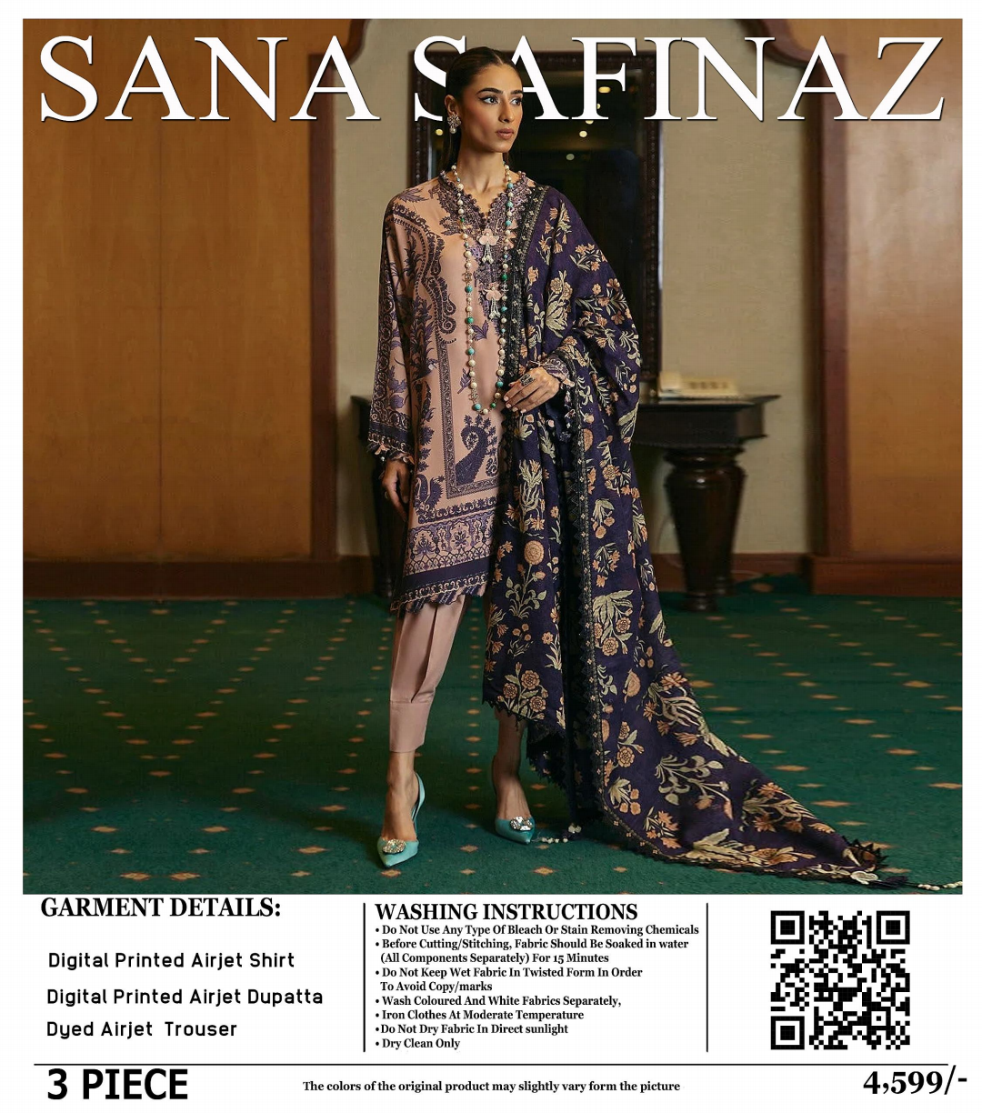 Sana Safinaz Lawn Unstitched 3 Pieces ❤️🔥