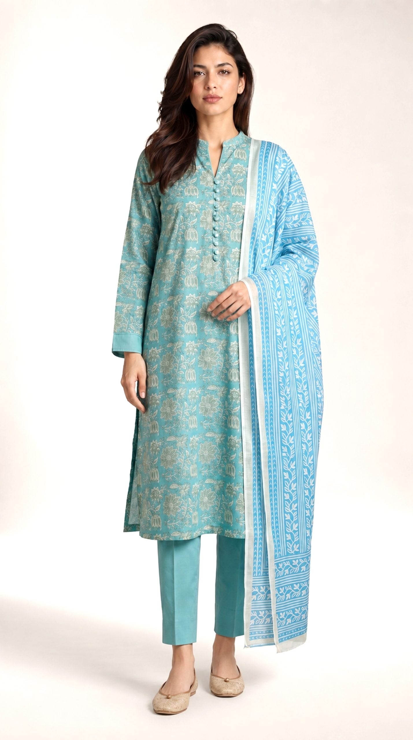 Alkaram Aqua Blue MSB-02-26-170 3PCS