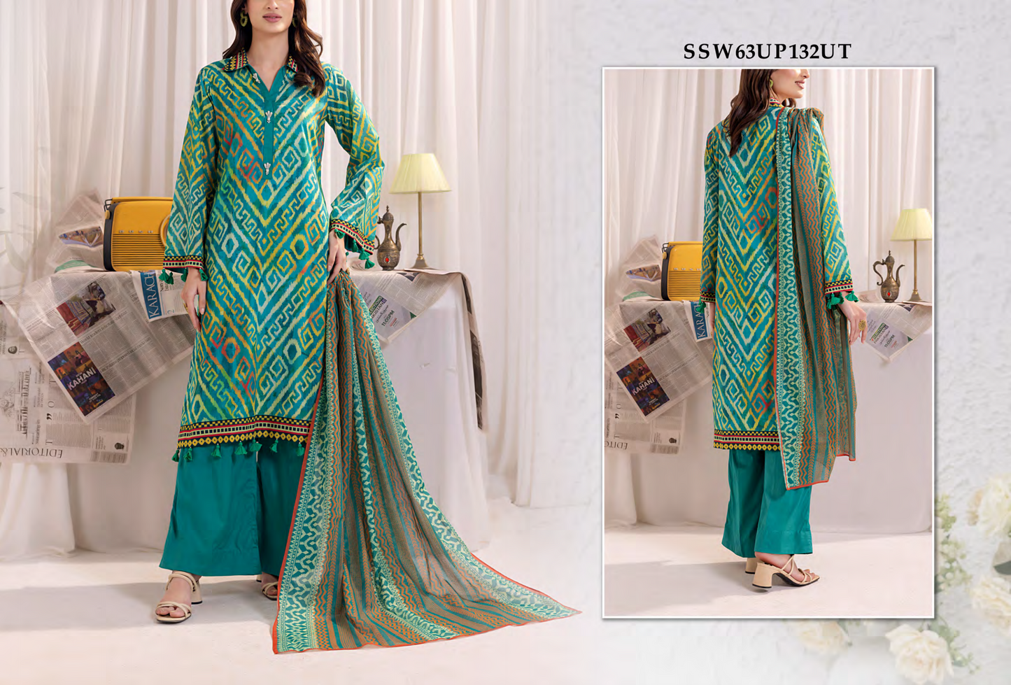 Salitex Laira Unstitched Lawn 3 Pieces Vol III 🔥❤️