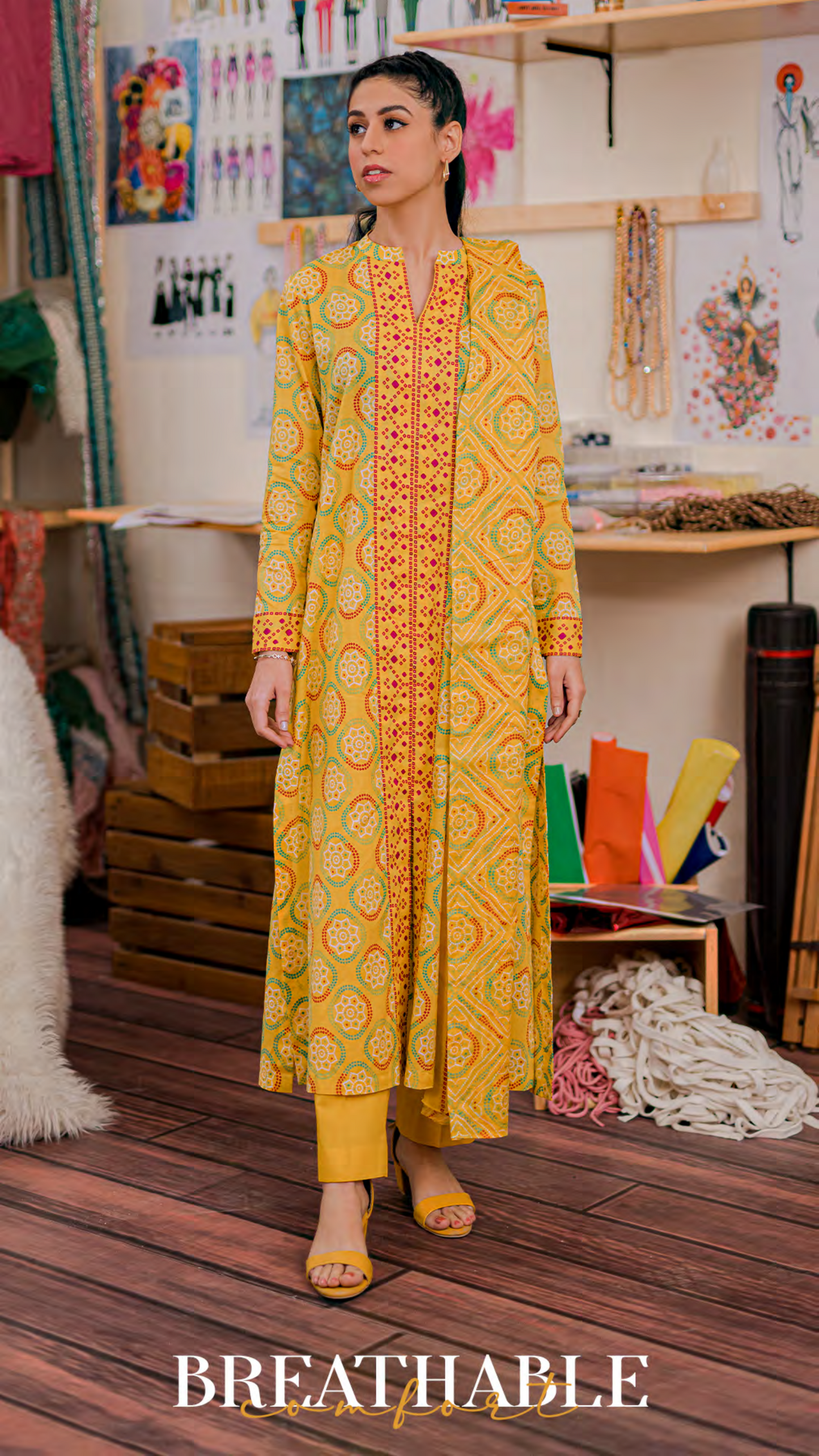 Nishat Unstitched Lawn 3 Piece ✨✅