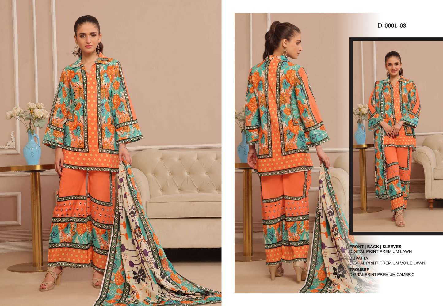 100% Original Spiendor Pop by MoosaJee Farooq Textile Lawn Unstitched 3 Pieces ❤️🔥