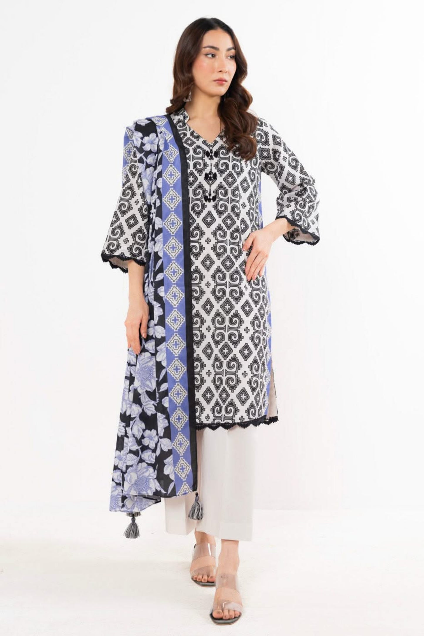 Alkaram 100% Original Lawn 3 Piece ๐๐งก